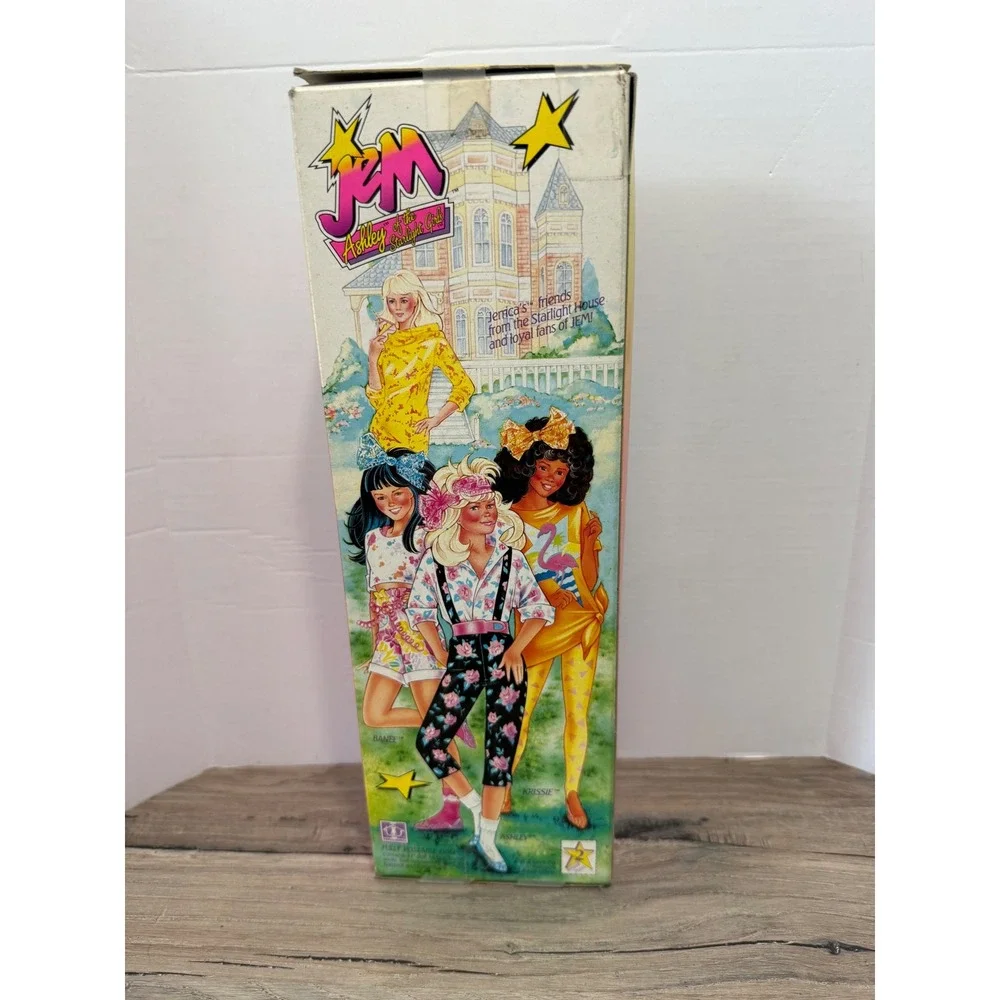 Vintage 1987 Hasbro Jem Starlight Girls Ashley Doll New In Box 4211/4025 Asst